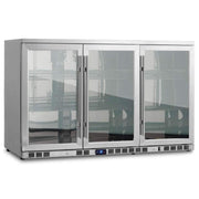 53 Inch Heating Glass 3 Door Large Beverage Refrigerator KingsBottle.com