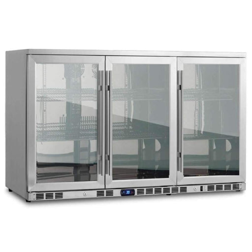 53 Inch Heating Glass 3 Door Large Beverage Refrigerator KingsBottle.com