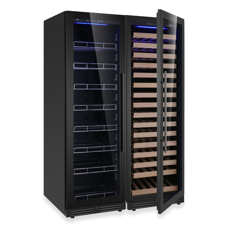Ultimate Wine & Beverage Upright Refrigerator Combo with Low-E Glass Door KingsBottle.com