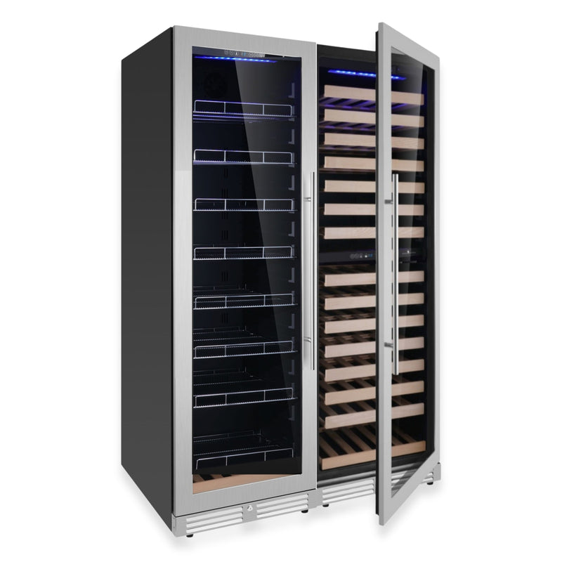 Upright Wine & Beverage cooler Combo With Triple Temp. Zones KingsBottle.com
