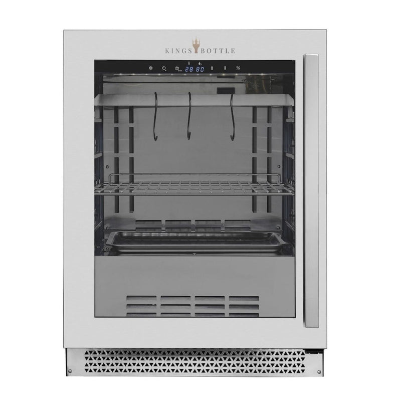 24″ Glass‑Door Meat Aging Fridge (Compact) — CulinaryProfis
