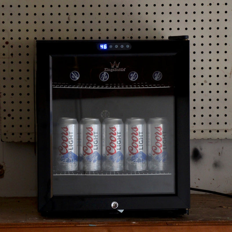 Compact 45-Can Mini Bar Fridge KingsBottle.com