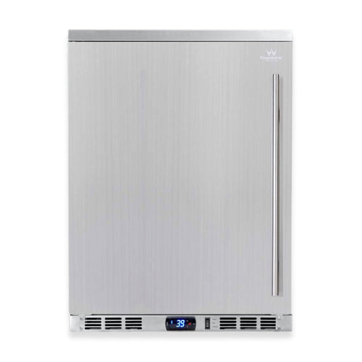 24-Inch Outdoor Beverage Refrigerator with Solid Stainless Steel Door KingsBottle.com