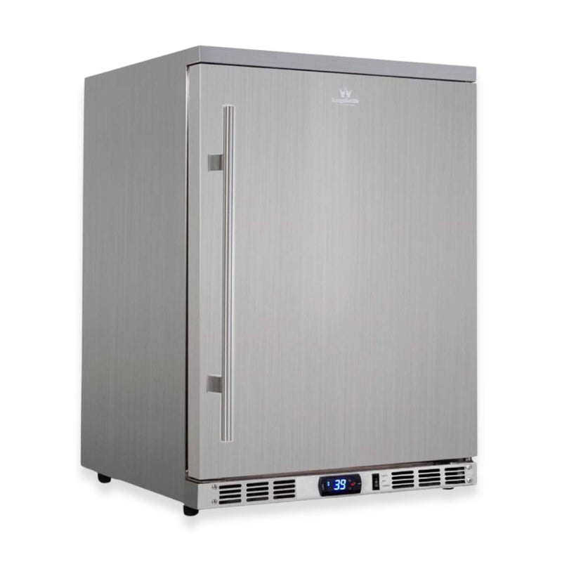 24-Inch Outdoor Beverage Refrigerator with Solid Stainless Steel Door KingsBottle.com