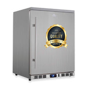 24-Inch Outdoor Beverage Refrigerator with Solid Stainless Steel Door KingsBottle.com