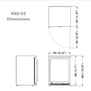 24-Inch Outdoor Beverage Refrigerator with Solid Stainless Steel Door KingsBottle.com