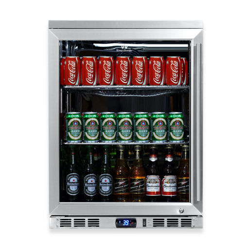 24 Inch Undercounter Beverage Cooler with Heating Glass Door KingsBottle.com