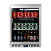 24 Inch Undercounter Beverage Cooler with Heating Glass Door KingsBottle.com