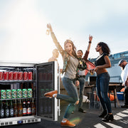24 Inch Undercounter Beverage Cooler with Heating Glass Door KingsBottle.com