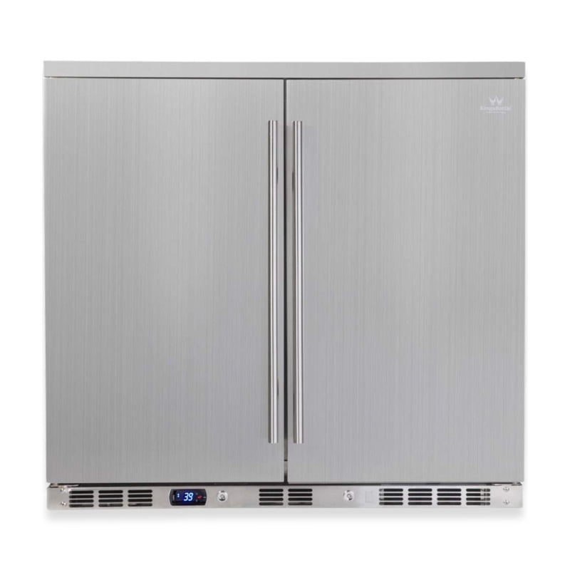 36 Inch Outdoor Beverage Refrigerator 2 Door For Home KingsBottle.com