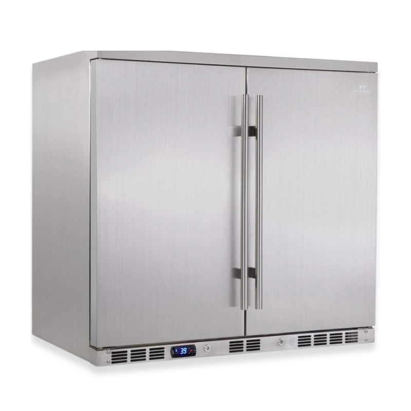 36 Inch Outdoor Beverage Refrigerator 2 Door For Home KingsBottle.com