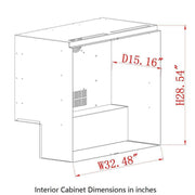 36-Inch Heating Glass Dual Door Built In Beverage Fridge KingsBottle.com