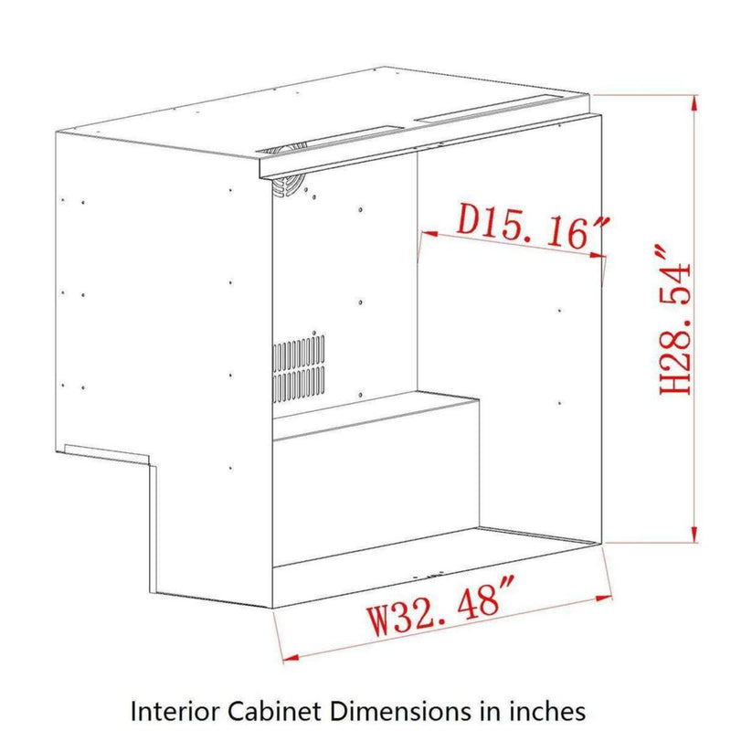 36-Inch Heating Glass Dual Door Built In Beverage Fridge KingsBottle.com