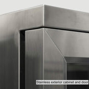 36-Inch Heating Glass Dual Door Built In Beverage Fridge KingsBottle.com