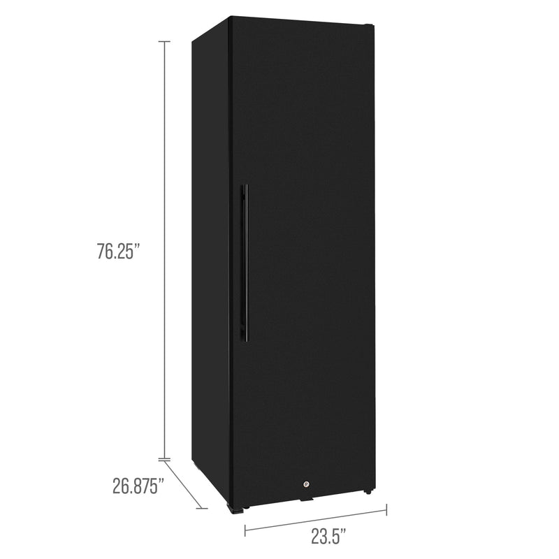 76.5" Tall Single Zone Wine Vault with Solid Black Right Hinge Door Allavino