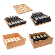 76.5" Tall Single Zone Wine Vault with Solid Black Left Hinge Door Allavino