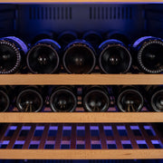 76.5" Tall Single Zone Wine Vault with Solid Black Left Hinge Door Allavino