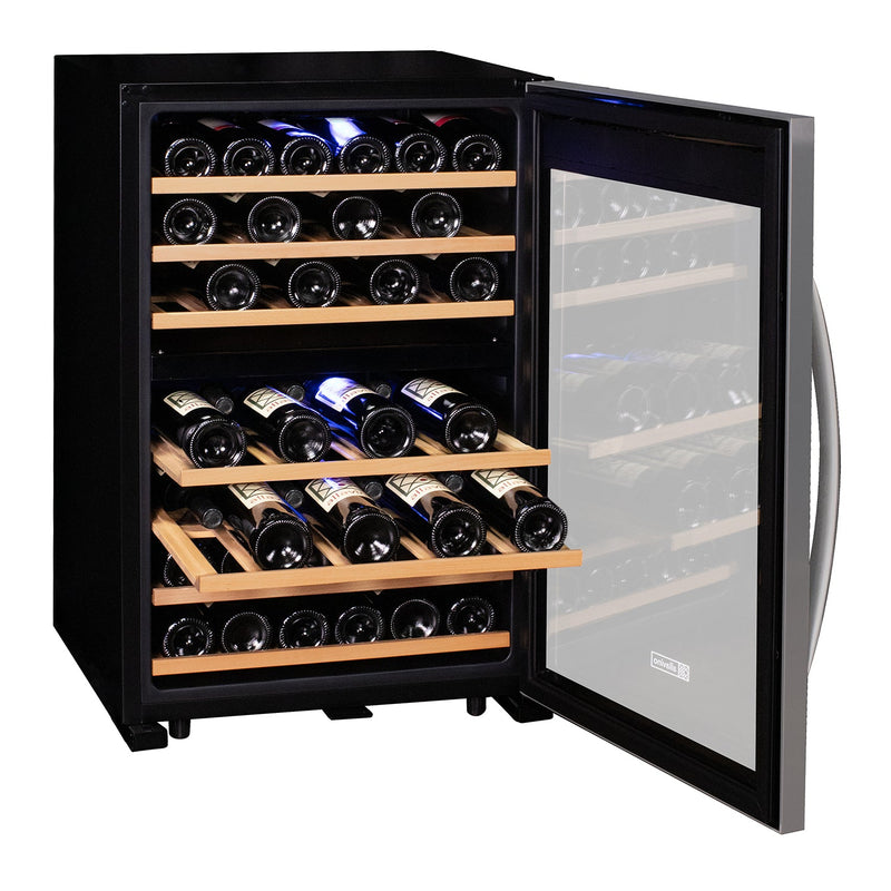 Cascina Series 47 Bottle Dual Zone Freestanding Wine Cooler Refrigerator with Stainless Steel Door Allavino