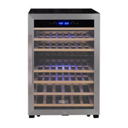 Cascina Series 47 Bottle Dual Zone Freestanding Wine Cooler Refrigerator with Stainless Steel Door Allavino