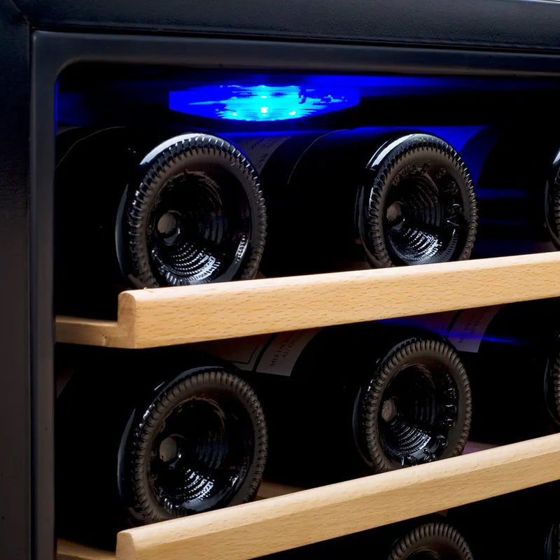 Cascina Series 47 Bottle Dual Zone Freestanding Wine Cooler Refrigerator with Stainless Steel Door Allavino