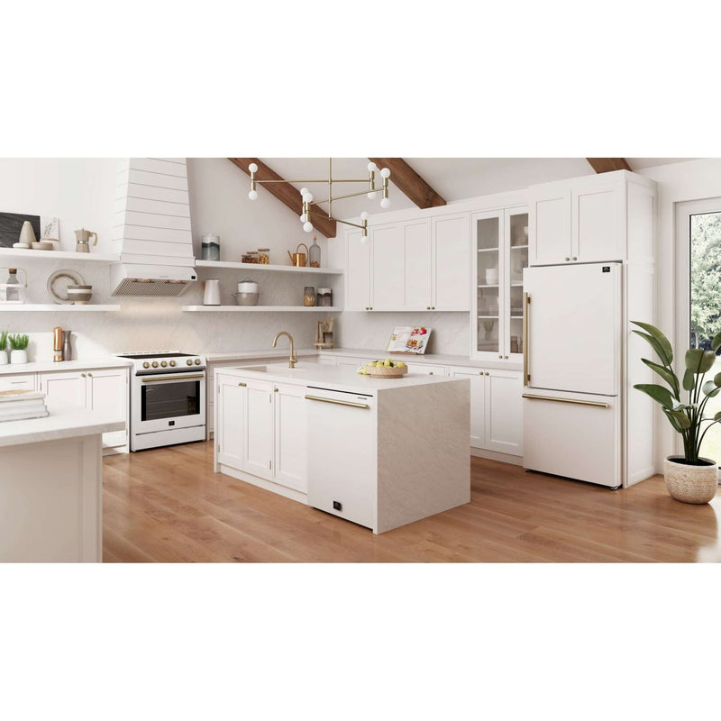 FORNO Milano Espresso 31" White 17.2 cu. ft, FFFFD1785-31WHT FORNO