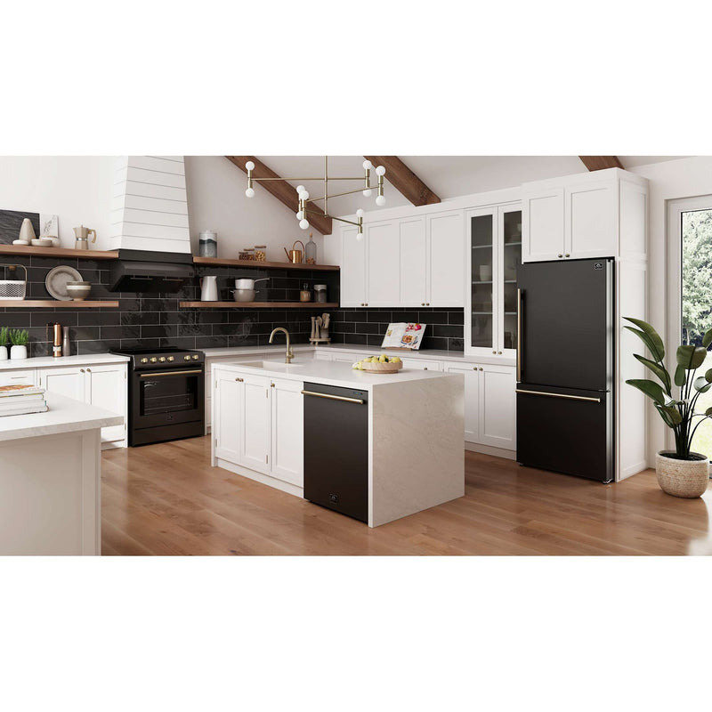 FORNO Milano Espresso 31" Black 17.2 cu. ft, FFFFD1785-31BLK FORNO
