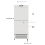 -10~-25°C Low Temperature 450L Two Chambers Biomedical Freezer KingsBottle.com