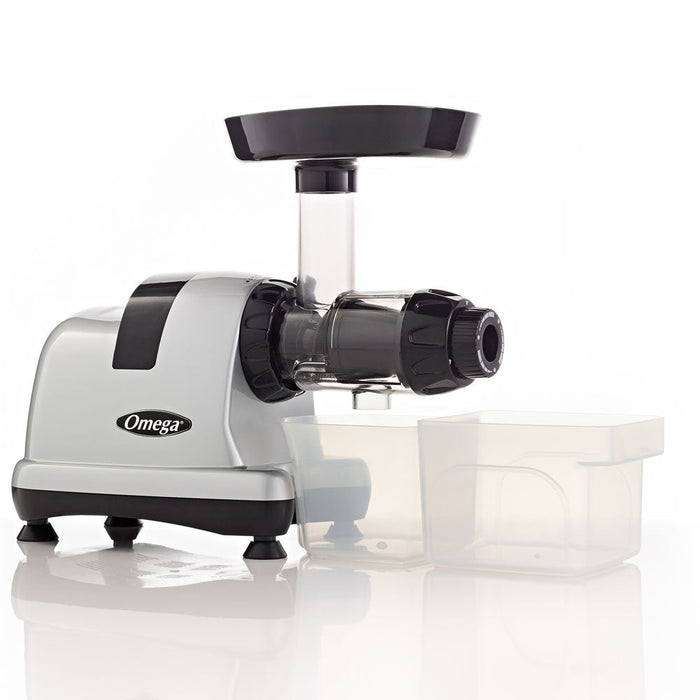 Omega MM900HDS 80 RPM Cold Press Celery Juicer - 2HP Equivalent Silver