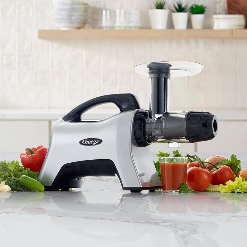 Omega Cold Press Masticating Horizontal Juicer with 3-Stage Auger (NC1000) Omega Juicers