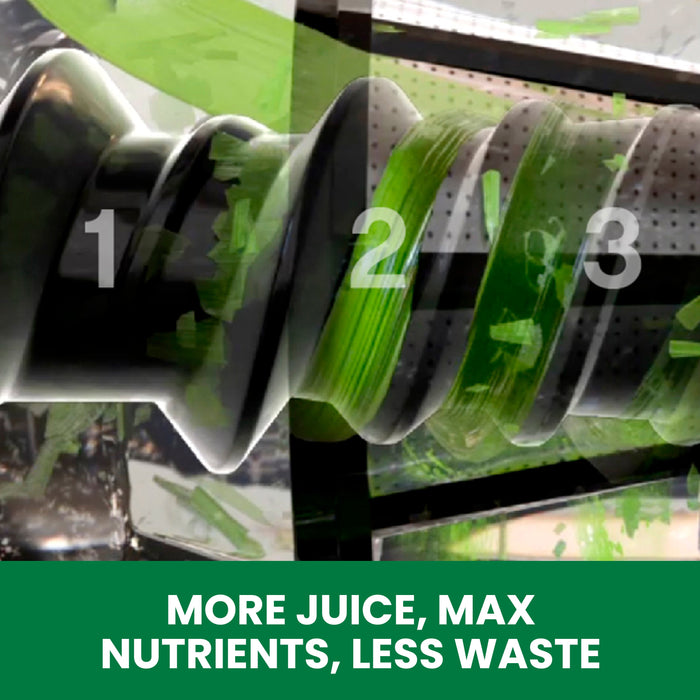 Omega NC900 2HP 80 RPM Premium Nutrition System Cold Press Juicer - Chrome
