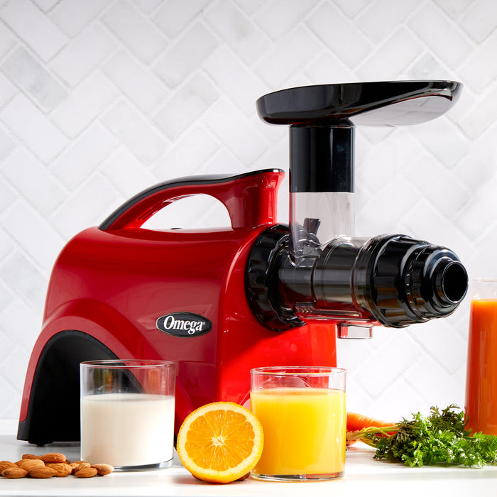 Omega NC900 2HP 80 RPM Premium Nutrition System Cold Press Juicer - Chrome