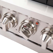 FORNO Capriasca 48-inch Gas Range Stainless Steel, 8 Brass Burners 160,000 BTU, 6.58 cu.ft. Double Oven, FFSGS6260-48 FORNO