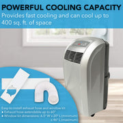 Whynter ARC-12S Portable Air Conditioner 12,000 BTU – Dehumidifier | Cools Up to 400 sq. ft. Whynter