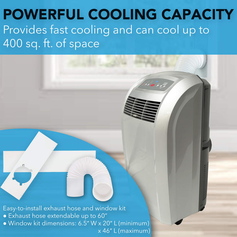 Whynter ARC-12S Portable Air Conditioner 12,000 BTU – Dehumidifier | Cools Up to 400 sq. ft. Whynter