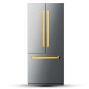 36" French Door Built-In Refrigerator with Freezer, Ice-Maker and Water Dispenser – VEGA Edition Induction Hardware