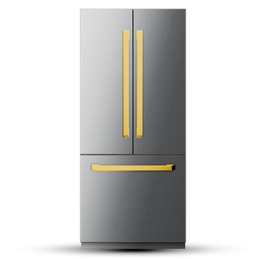 36" French Door Built-In Refrigerator with Freezer, Ice-Maker and Water Dispenser – VEGA Edition Induction Hardware