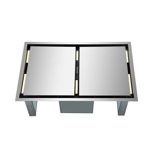 FORNO Arezzo - 44" Ceiling Range Hood with Perimetric Heat, Odor, Gases and Steam  Air Capture, FRHRE5312-44 FORNO