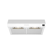 FORNO Bari Espresso 30" Under Cabinet Range Hood in White, FRHUC5255-30WHT FORNO