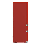 FORNO Luigi 18 cu.ft. French Door Refrigerator Red, Handle-Free Design, FFFFD1791-33RED FORNO