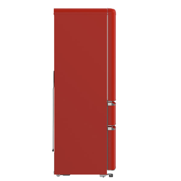 FORNO Luigi 18 cu.ft. French Door Refrigerator Red, Handle-Free Design, FFFFD1791-33RED FORNO