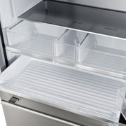 FORNO Aosta 36" 22.4 cu. ft. Refrigerator with External Water Dispenser, Automatic Ice Maker- FFFFD1866-36SB FORNO