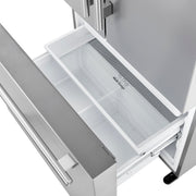 FORNO Aosta 36" 22.4 cu. ft. Refrigerator with External Water Dispenser, Automatic Ice Maker- FFFFD1866-36SB FORNO