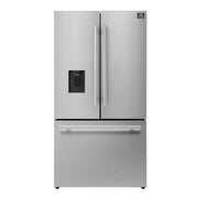 FORNO Aosta 36" 22.4 cu. ft. Refrigerator with External Water Dispenser, Automatic Ice Maker- FFFFD1866-36SB FORNO