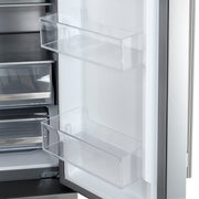 FORNO Aosta 36" 22.4 cu. ft. Refrigerator with External Water Dispenser, Automatic Ice Maker- FFFFD1866-36SB FORNO