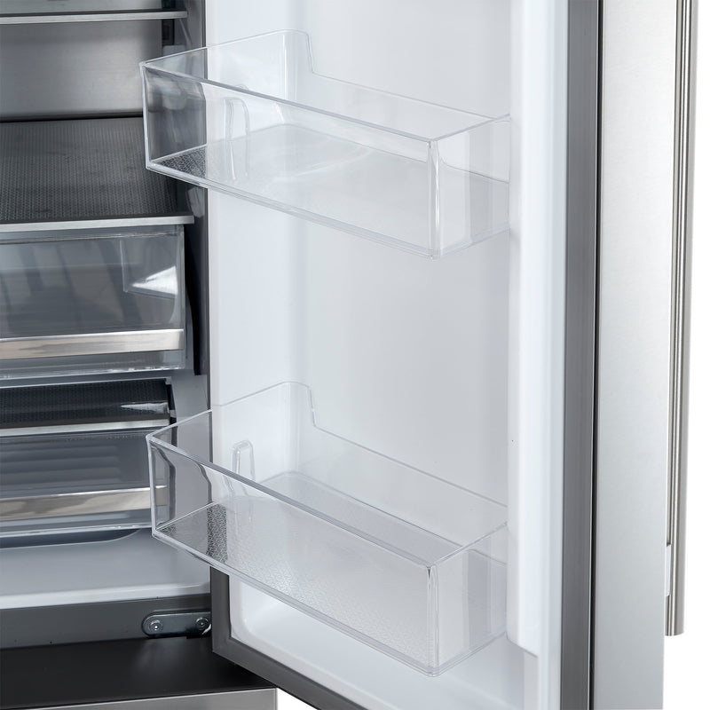 FORNO Aosta 36" 22.4 cu. ft. Refrigerator with External Water Dispenser, Automatic Ice Maker- FFFFD1866-36SB FORNO