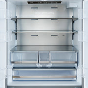 FORNO Aosta 36" 22.4 cu. ft. Refrigerator with External Water Dispenser, Automatic Ice Maker- FFFFD1866-36SB FORNO