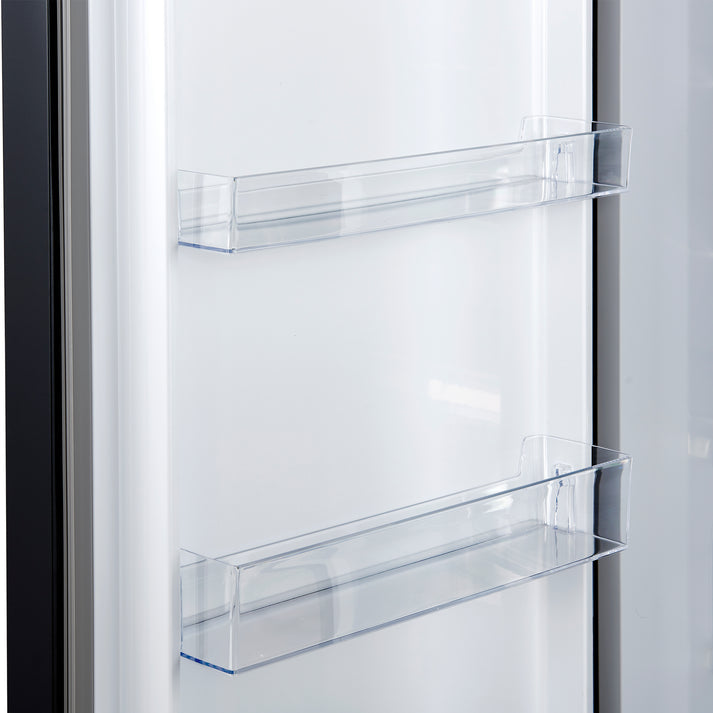 FORNO Maderno 60" 27.2 cu. ft. Convertible Refrigerator and Freezer with Modern Trim Kit in Black with Antique Brass Handles- FFFFD1722-60MG-BLK FORNO
