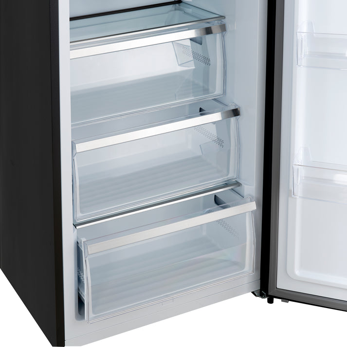 FORNO Maderno 60" 27.2 cu. ft. Convertible Refrigerator and Freezer with Modern Trim Kit in Black with Antique Brass Handles- FFFFD1722-60MG-BLK FORNO