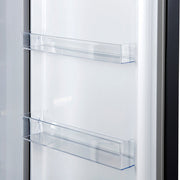 FORNO Maderno 28" 13.6 cu. ft. Right Swing Convertible Upright Freezer/Refrigerator in Black with Antique Brass Handle- FFFFD1722-28BLK-RS FORNO