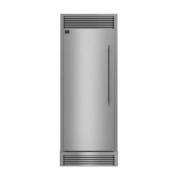 FORNO Maderno 32" 13.6 cu.ft. Left Swing Convertible Refrigerator and Freezer with Modern Trim Kit in Stainless Steel- FFFFD1722-32LSG FORNO